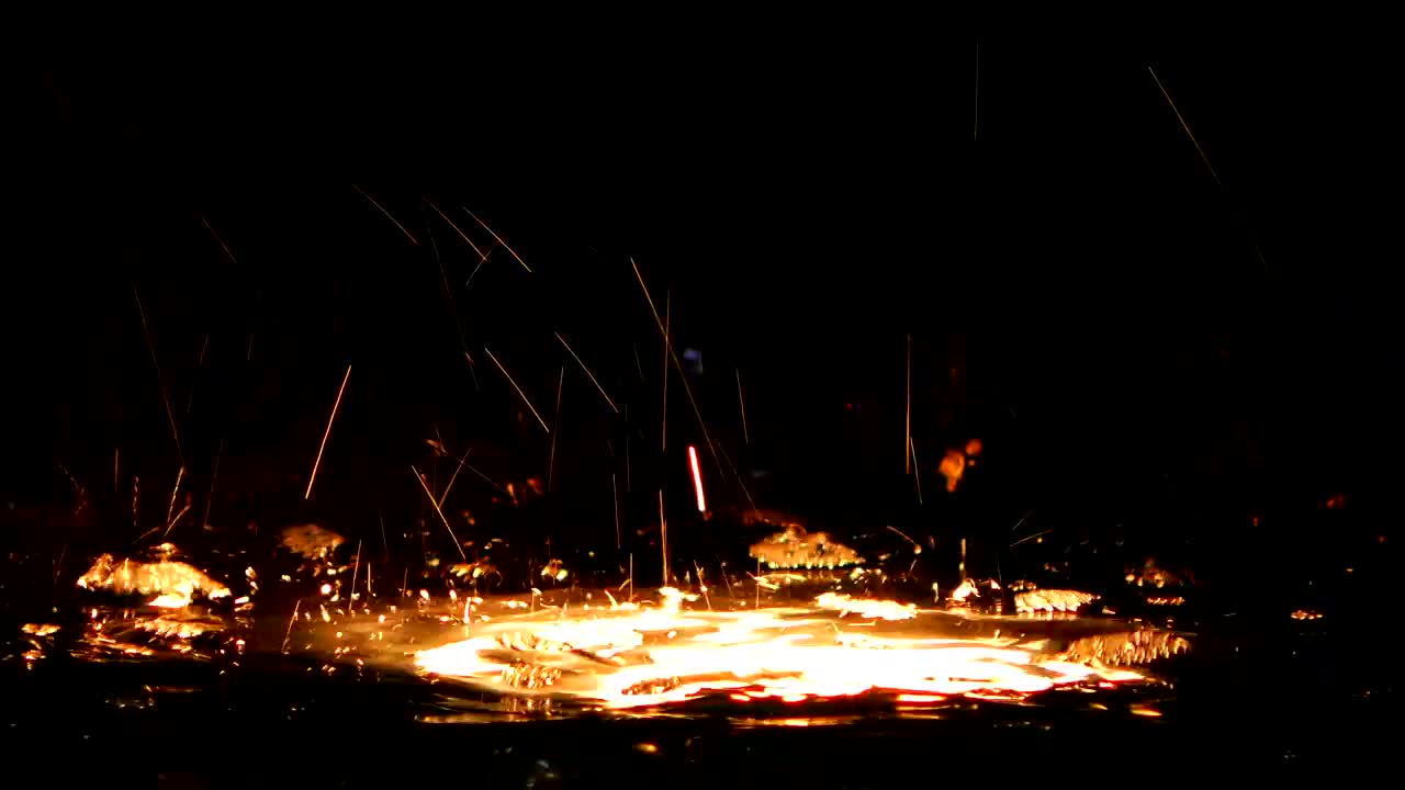 Stock Video Metal Melting Under Wate Animated Wallpaper