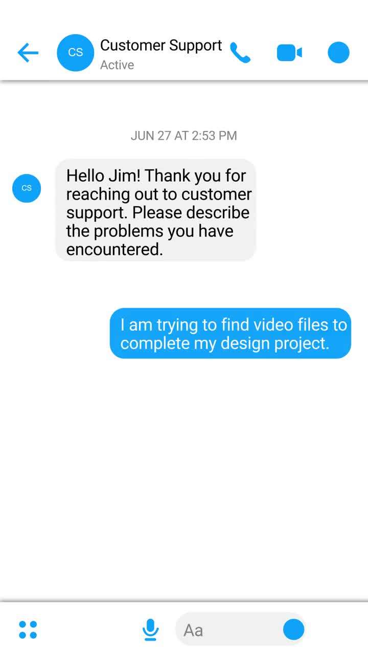 Stock Video Message Interfac Animated Wallpaper
