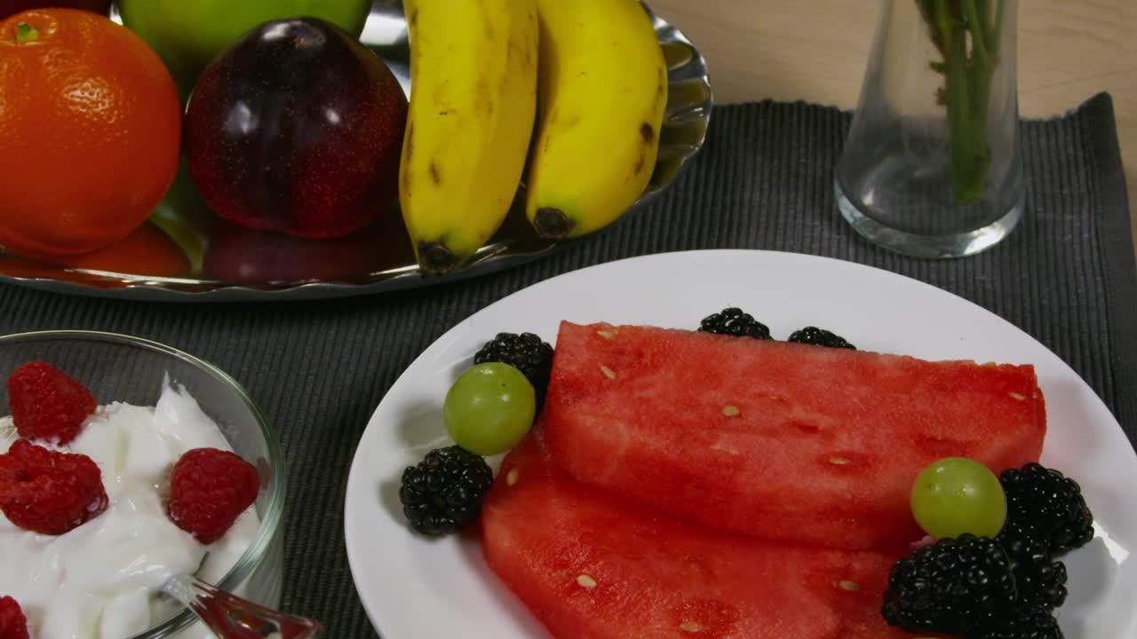 Stock Video Melon And Blackberr Animated Wallpaper