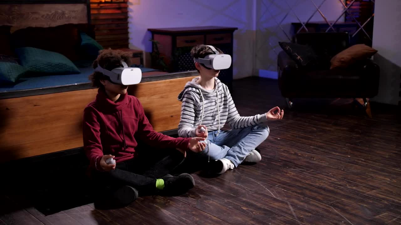 Stock Video Meditating With V Animated Wallpaper