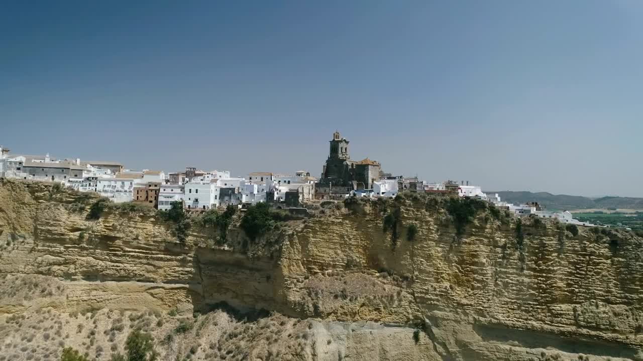 Stock Video Medieval Castle On The Edge Of The Clif Animated Wallpaper