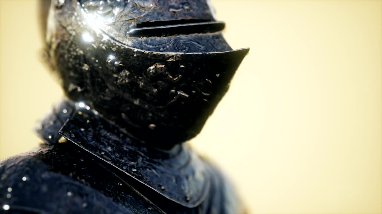 Stock Video Medieval Armor Worn By A Knigh Animated Wallpaper