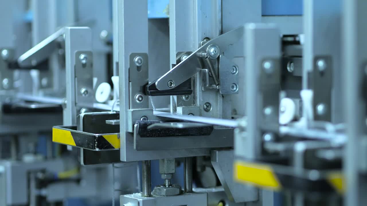 Stock Video Mechanical Machine Working Close U Animated Wallpaper