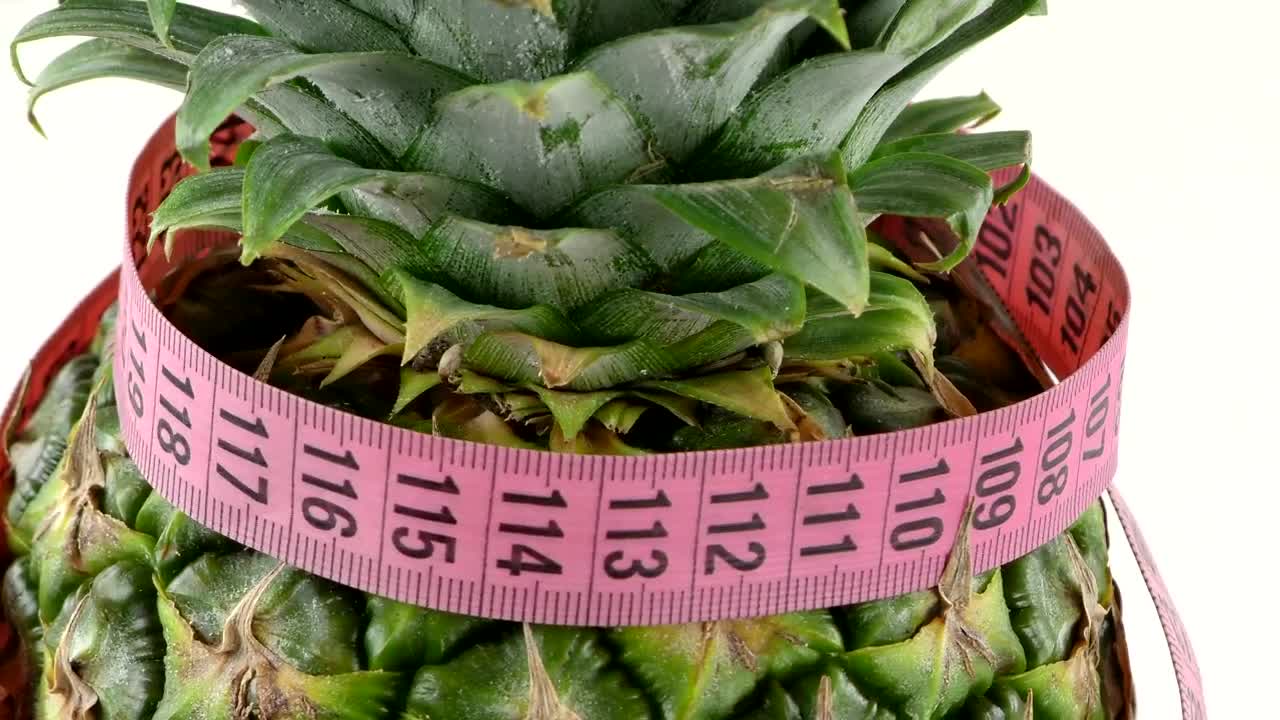Stock Video Measuring Tape Rounding A Pineappl Animated Wallpaper