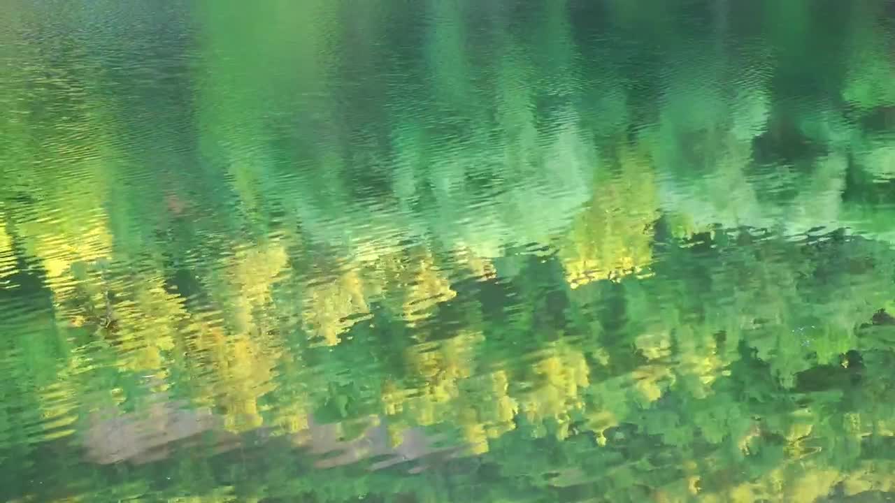 Stock Video Meadow Reflected In The Water Of A Calm Rive Animated Wallpaper
