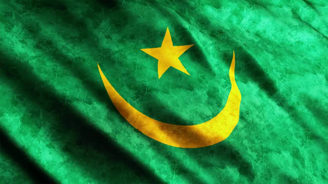 Stock Video Mauritania Faded Fla Animated Wallpaper