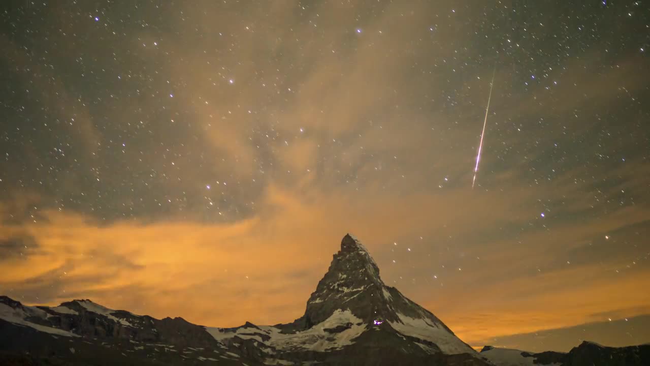 Stock Video Matterhorn Mountain Landscap Animated Wallpaper