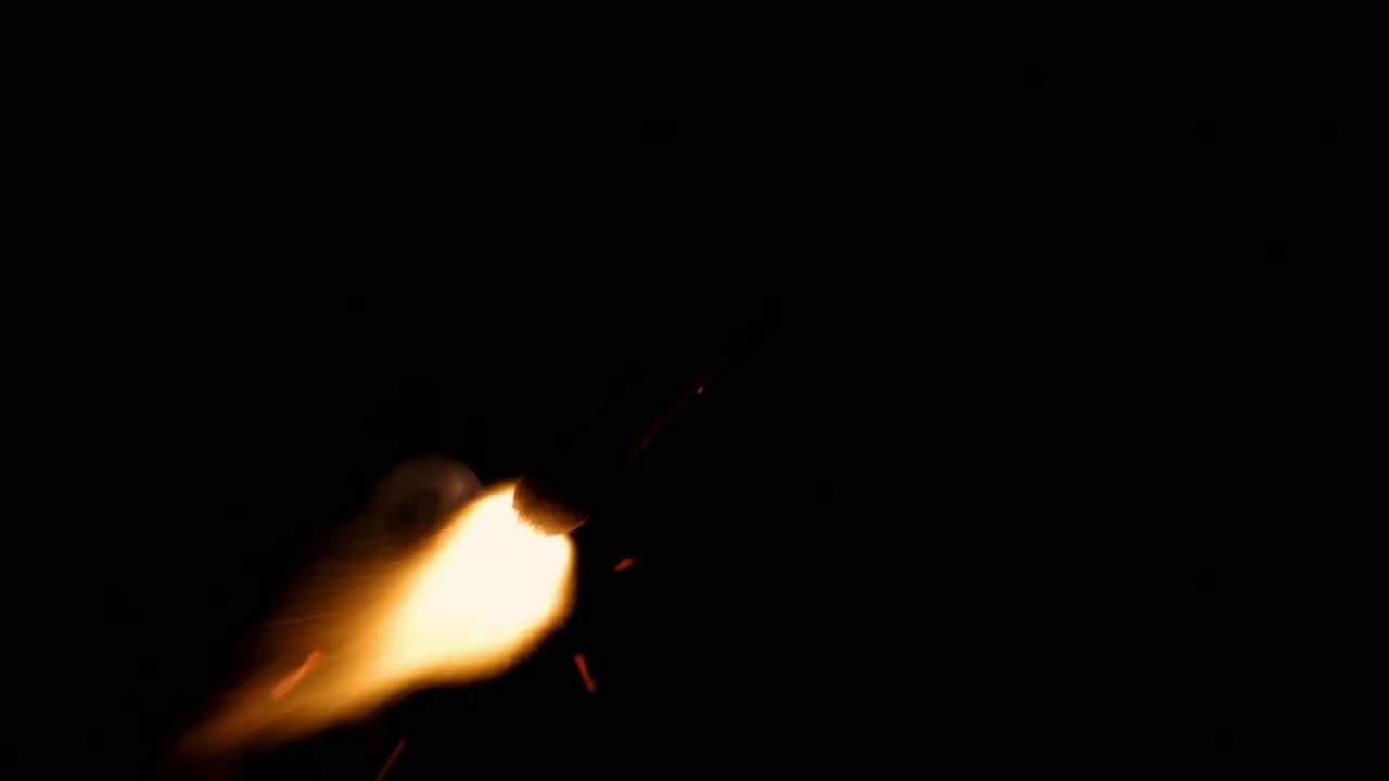 Stock Video Match Burning Slowl Animated Wallpaper
