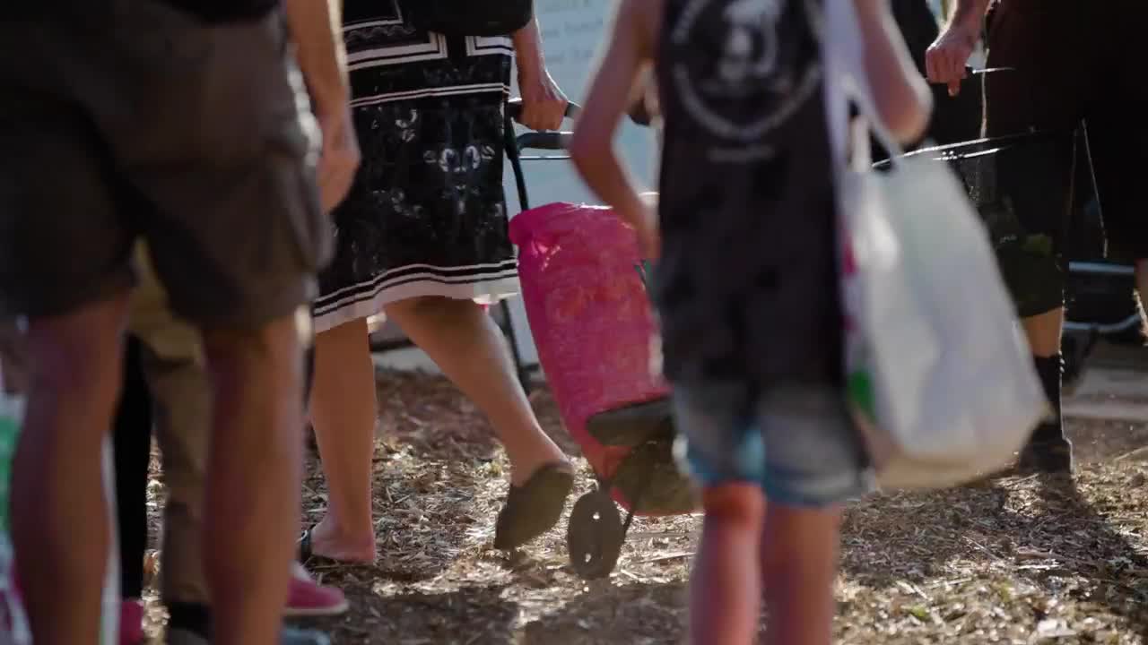 Stock Video Market Shopper Animated Wallpaper