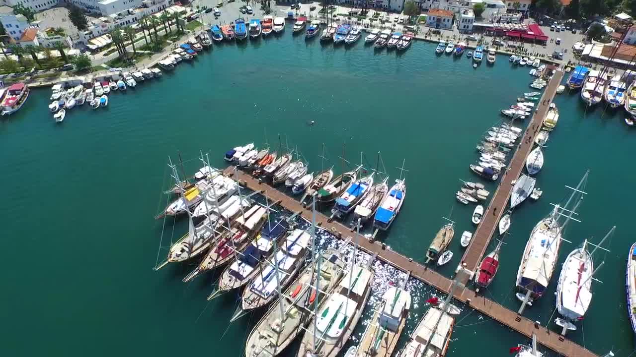 Stock Video Marina Aerial Vie Animated Wallpaper