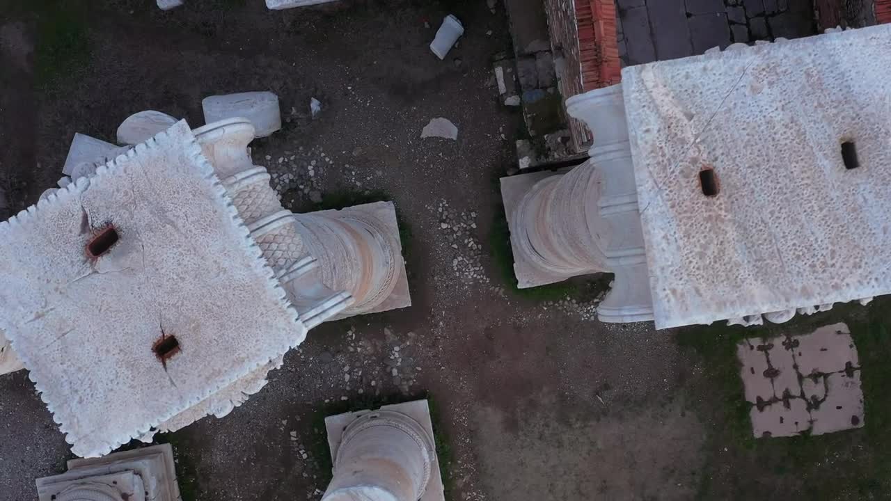 Stock Video Marble Structures In The Remains Of A Templ Animated Wallpaper
