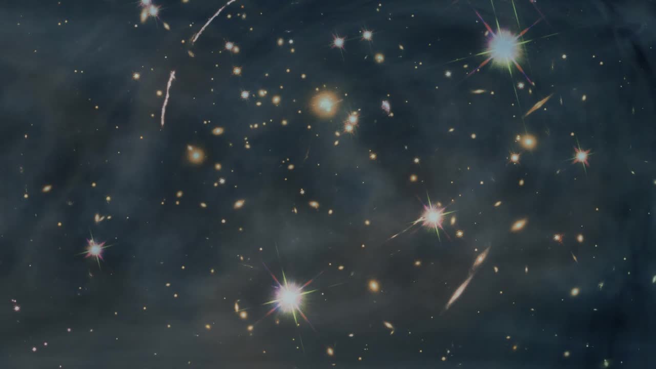 Stock Video Many Shining Stars In The Dark Sk Animated Wallpaper