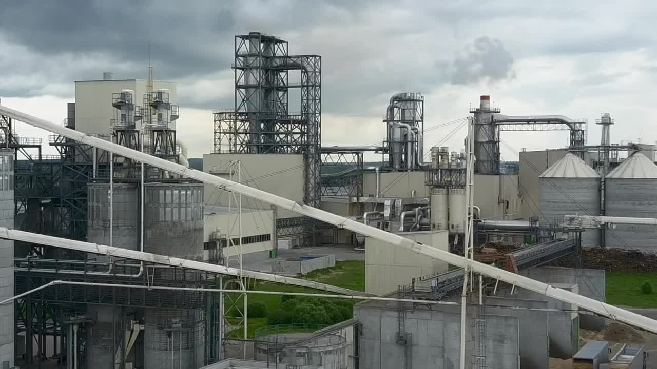 Stock Video Manufacturing Building Animated Wallpaper