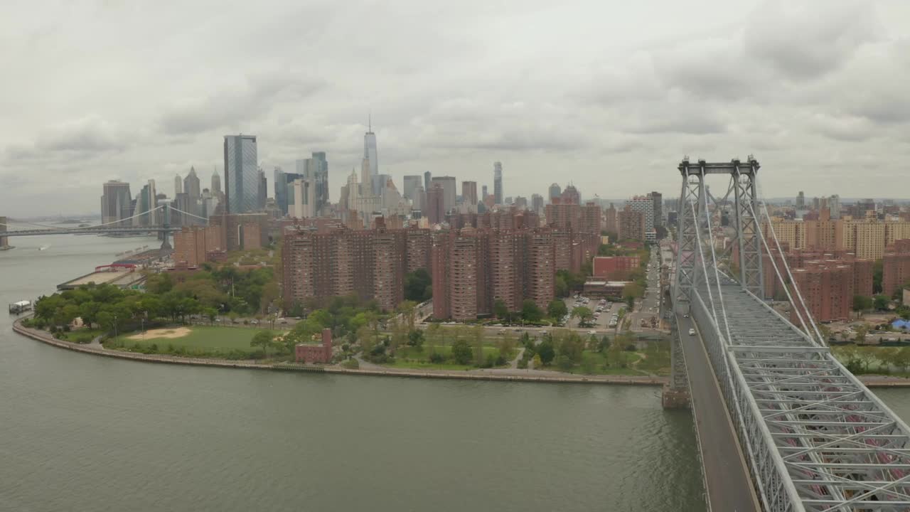 Stock Video Manhattans Coastline With Apartment Building Animated Wallpaper