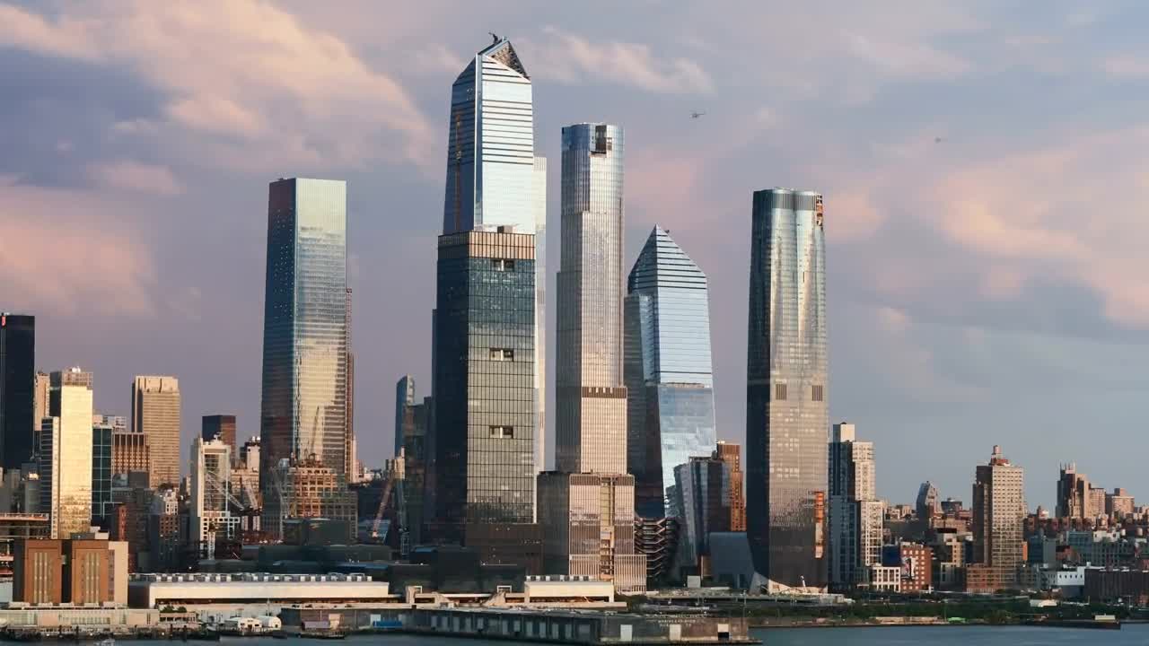 Stock Video Manhattan Building Skylin Animated Wallpaper