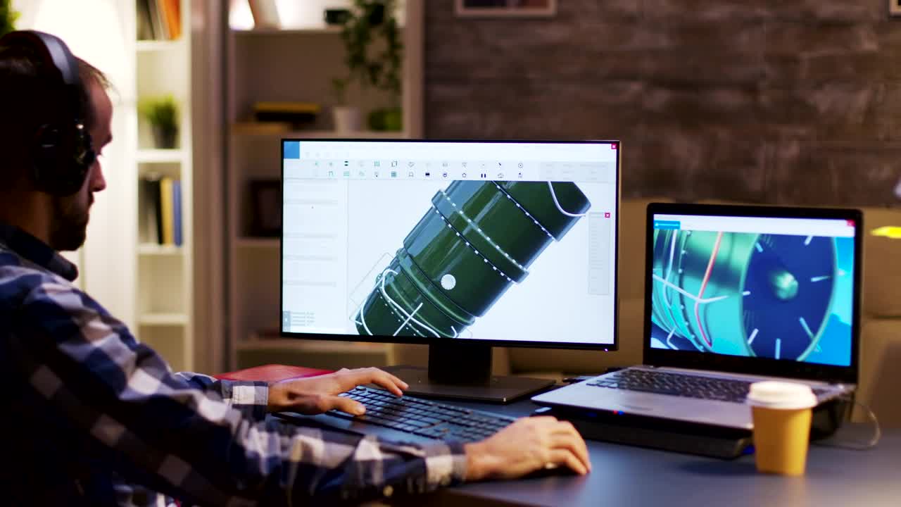 Stock Video Man Working With A D Applicatio Animated Wallpaper