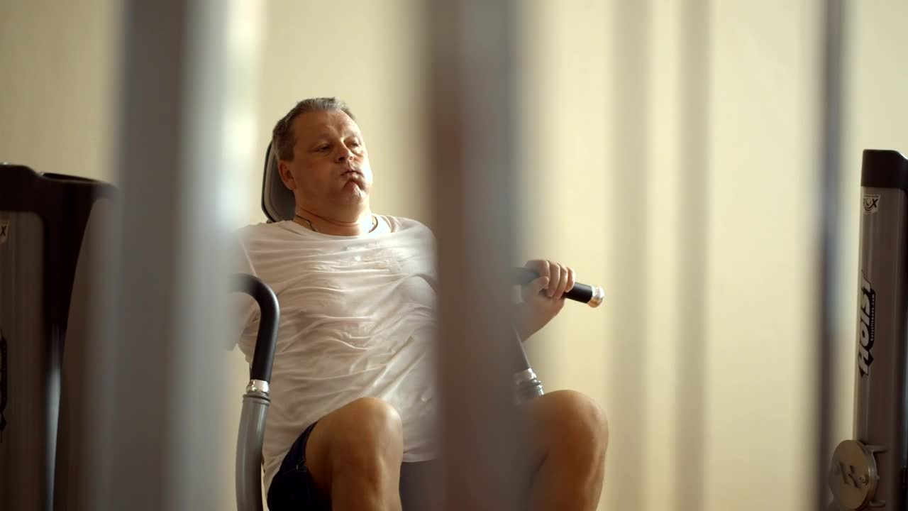 Stock Video Man Working Out At Hom Animated Wallpaper