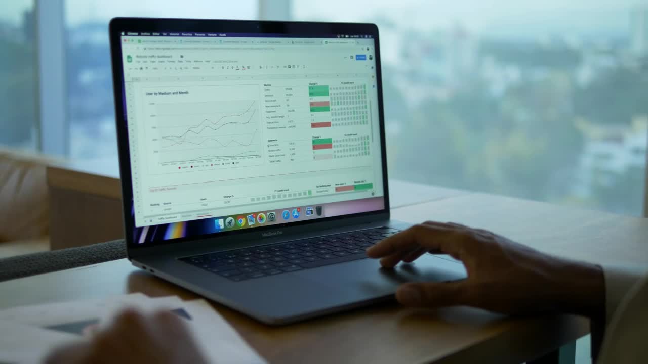 Stock Video Man Working On His Lapto Animated Wallpaper