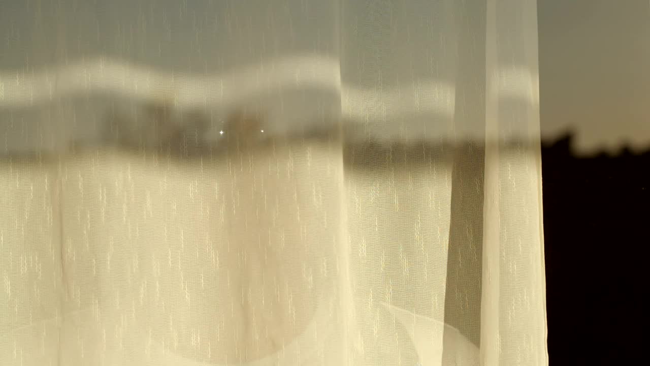 Stock Video Man With Sunglasses Looking Out Of A Hotel Windo Animated Wallpaper