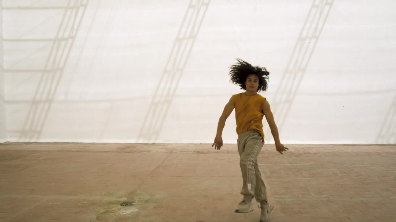 Stock Video Man With Dreadlocks Breakdancin Animated Wallpaper