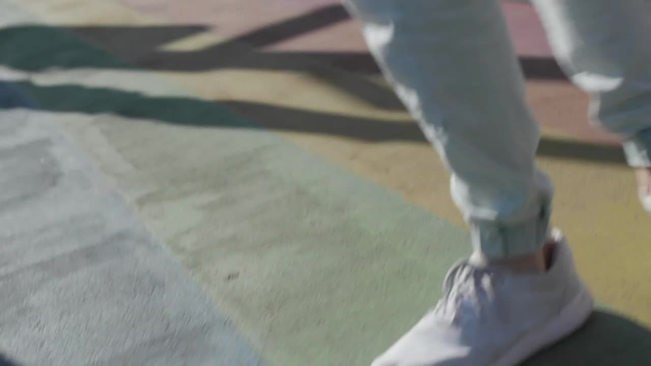 Stock Video Man With A Rainbow Flag In The Stree Animated Wallpaper