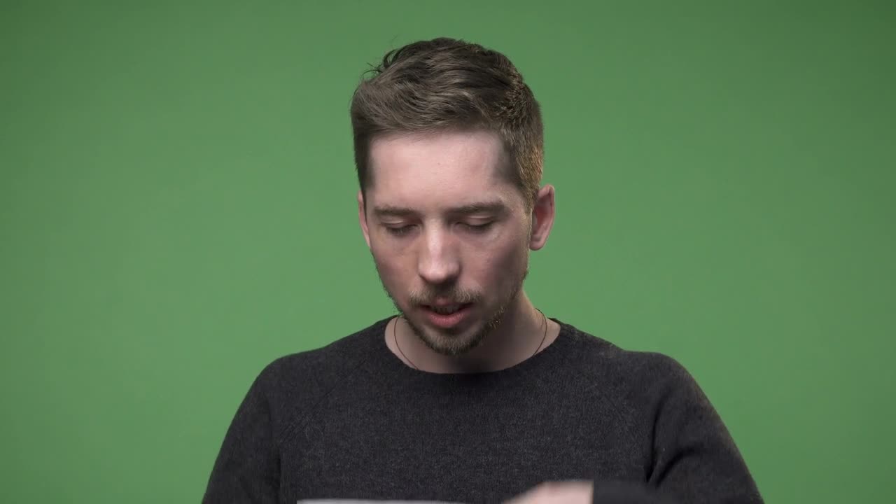 Stock Video Man Wiping His Nos Animated Wallpaper