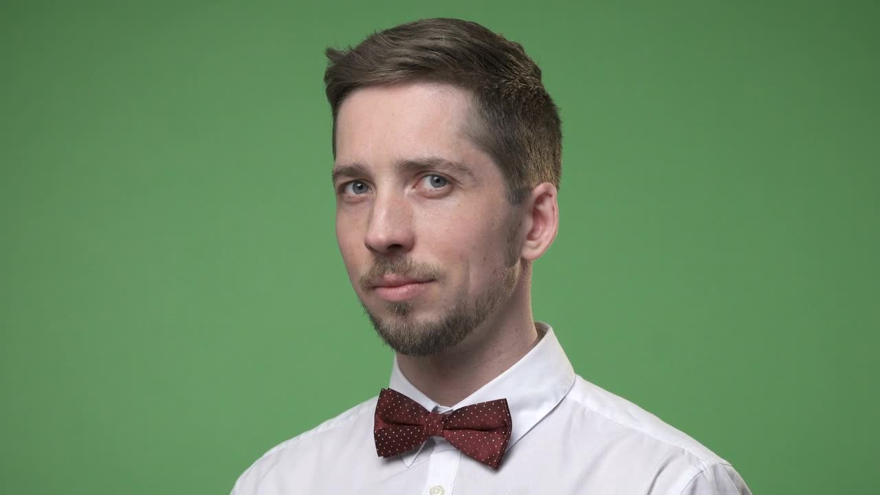 Stock Video Man Wearing A Bow Ti Animated Wallpaper