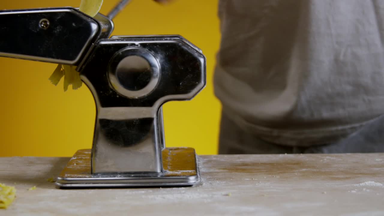 Stock Video Man Turning A Pasta Make Animated Wallpaper