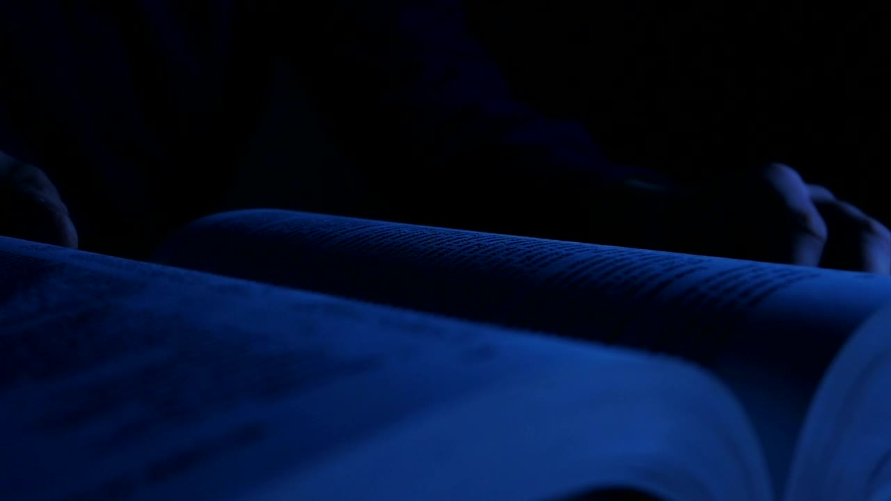 Stock Video Man Turning The Pages Of A Boo Animated Wallpaper