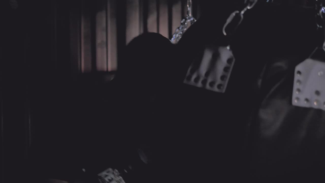 Stock Video Man Training With A Punch Ba Animated Wallpaper