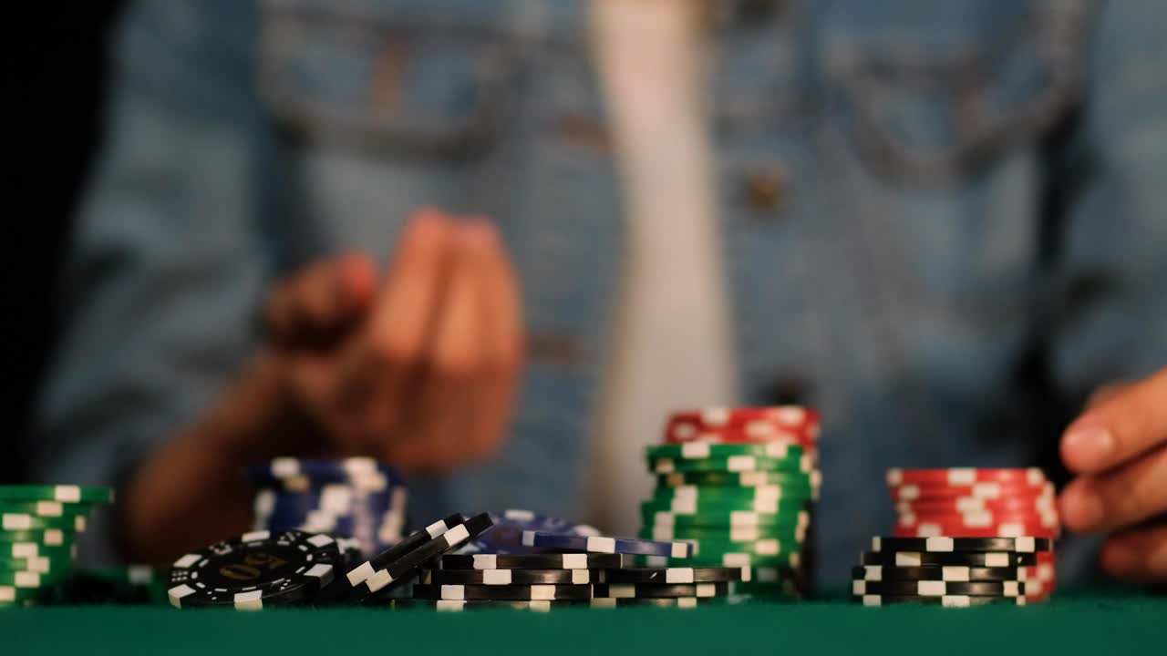 Stock Video Man Throwing Dice At A Gaming Tabl Animated Wallpaper