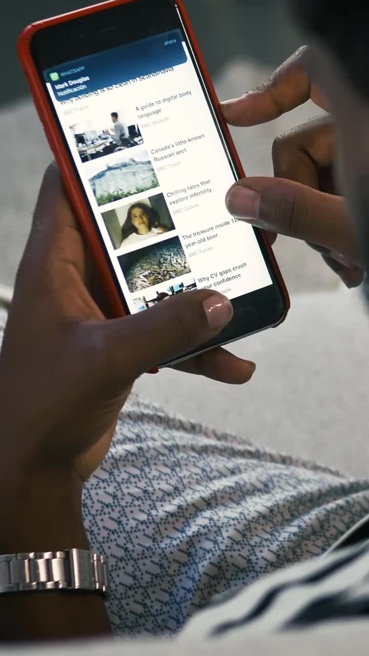 Stock Video Man Texting On Whatsap Animated Wallpaper