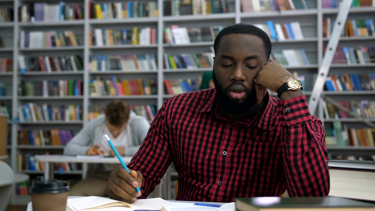 Stock Video Man Stressed During Stud Animated Wallpaper