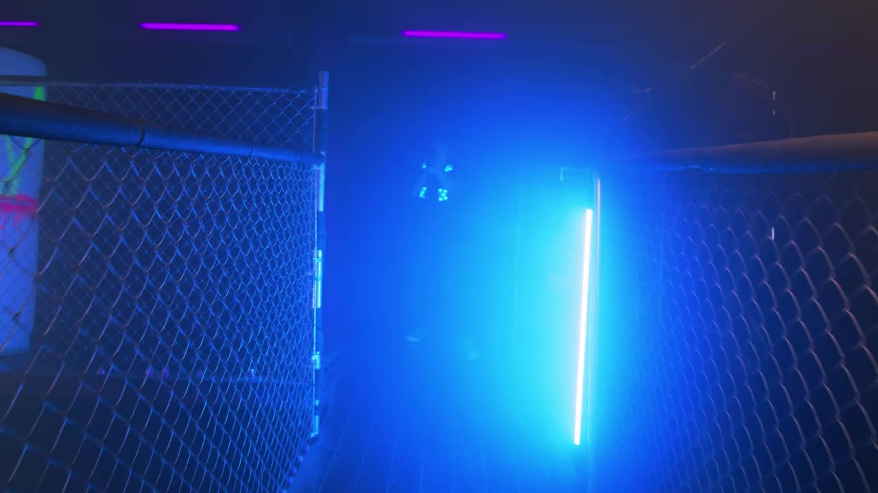 Stock Video Man Shooting With His Laser Tag Gu Animated Wallpaper