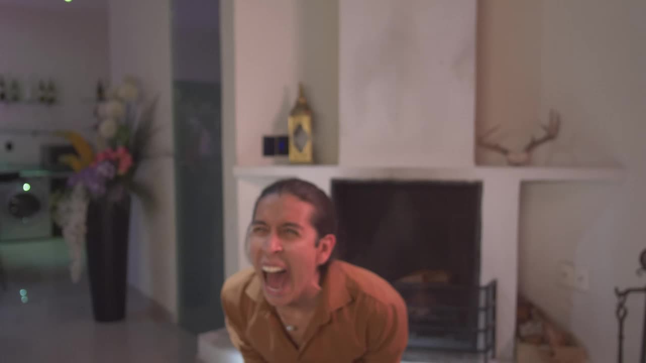 Stock Video Man Screaming Desperatel Animated Wallpaper