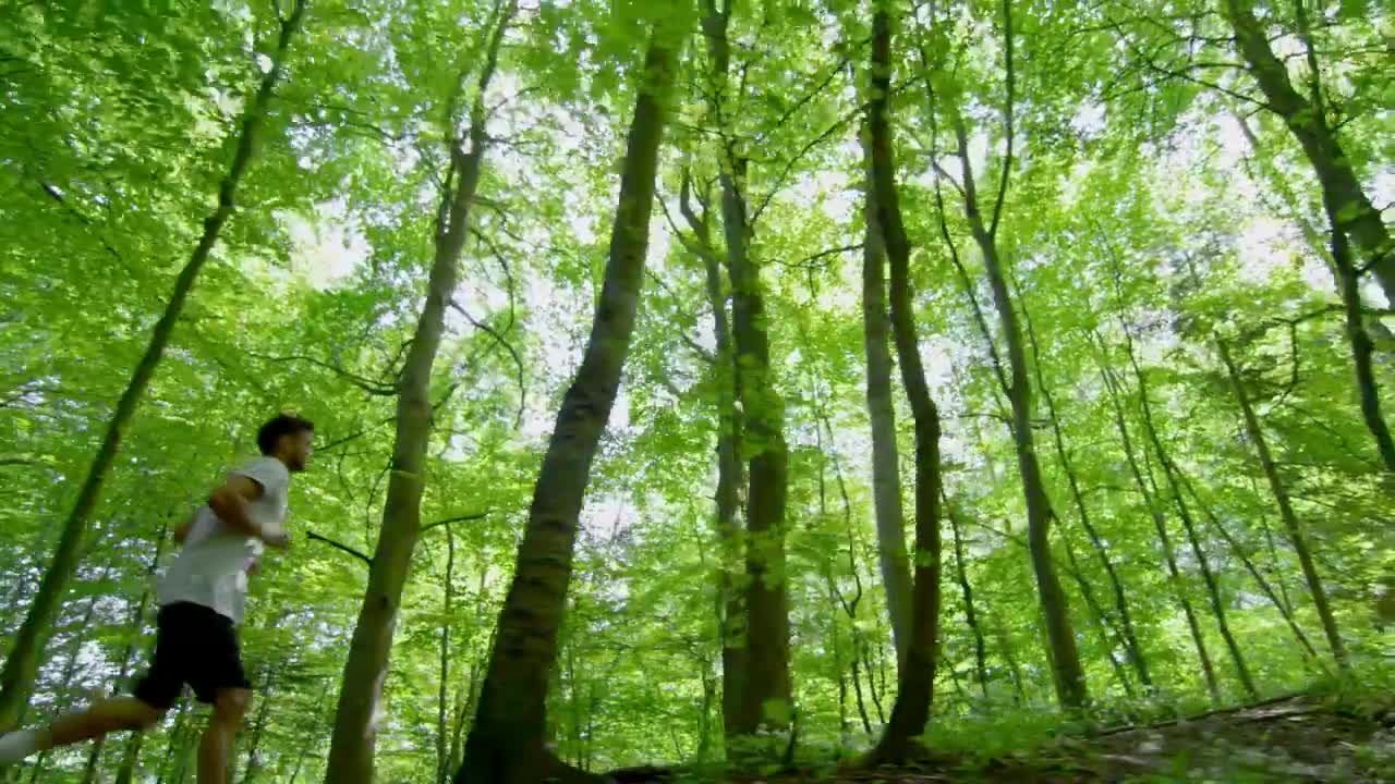 Stock Video Man Running During Summe Animated Wallpaper