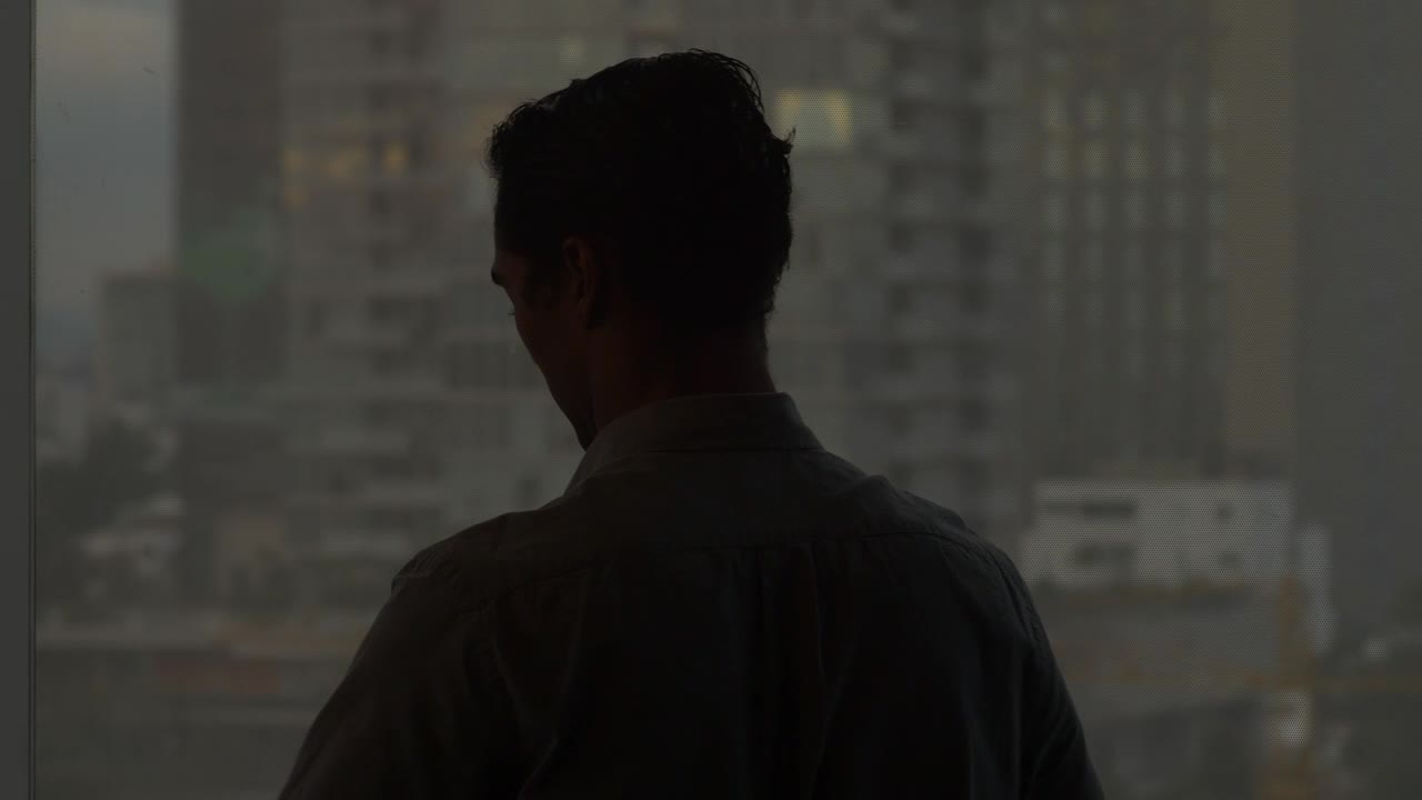 Stock Video Man Putting On A Jacke Animated Wallpaper