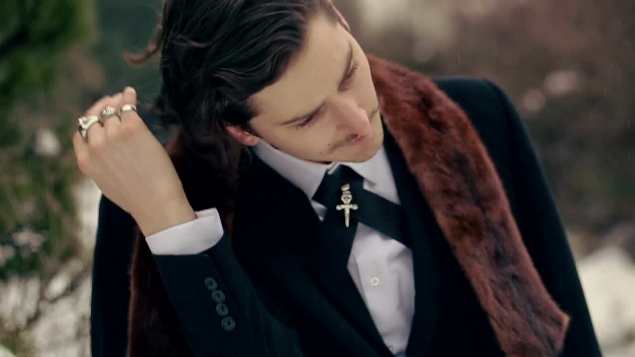 Stock Video Man Puts On A Black Ha Animated Wallpaper