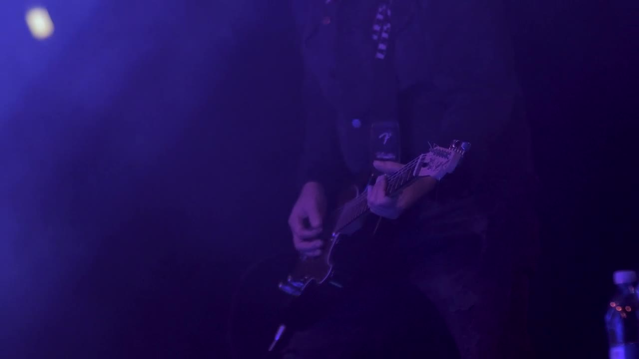 Stock Video Man Playing The Guitar On Stag Animated Wallpaper