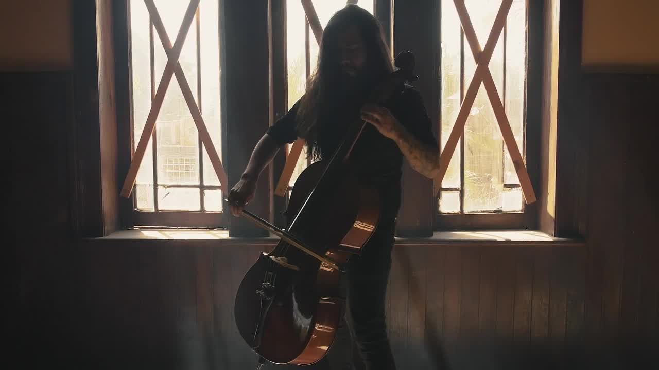 Stock Video Man Playing The Cell Animated Wallpaper