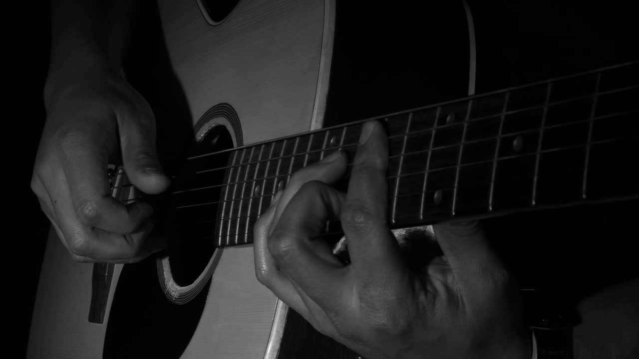 Stock Video Man Playing Guitar In The Dar Animated Wallpaper