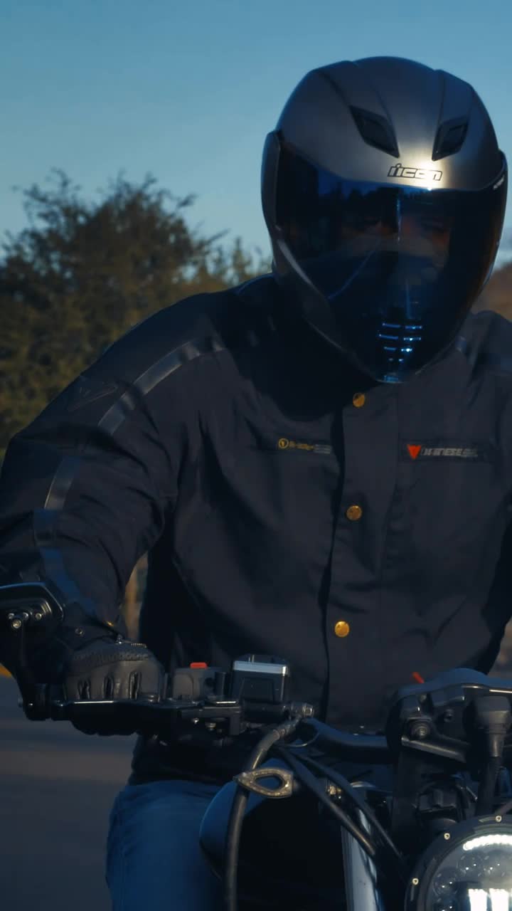 Stock Video Man On Motorcycle On A Road Close U Animated Wallpaper