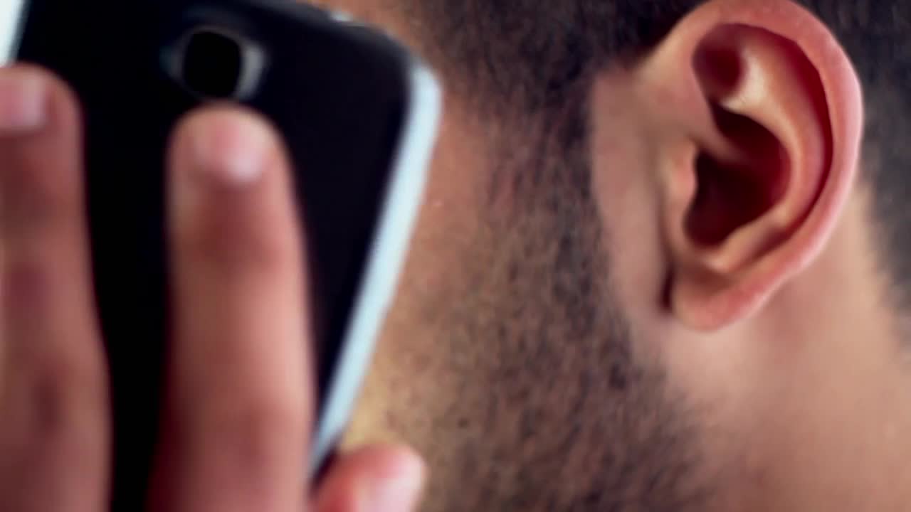 Stock Video Man On A Phone Call Close U Animated Wallpaper