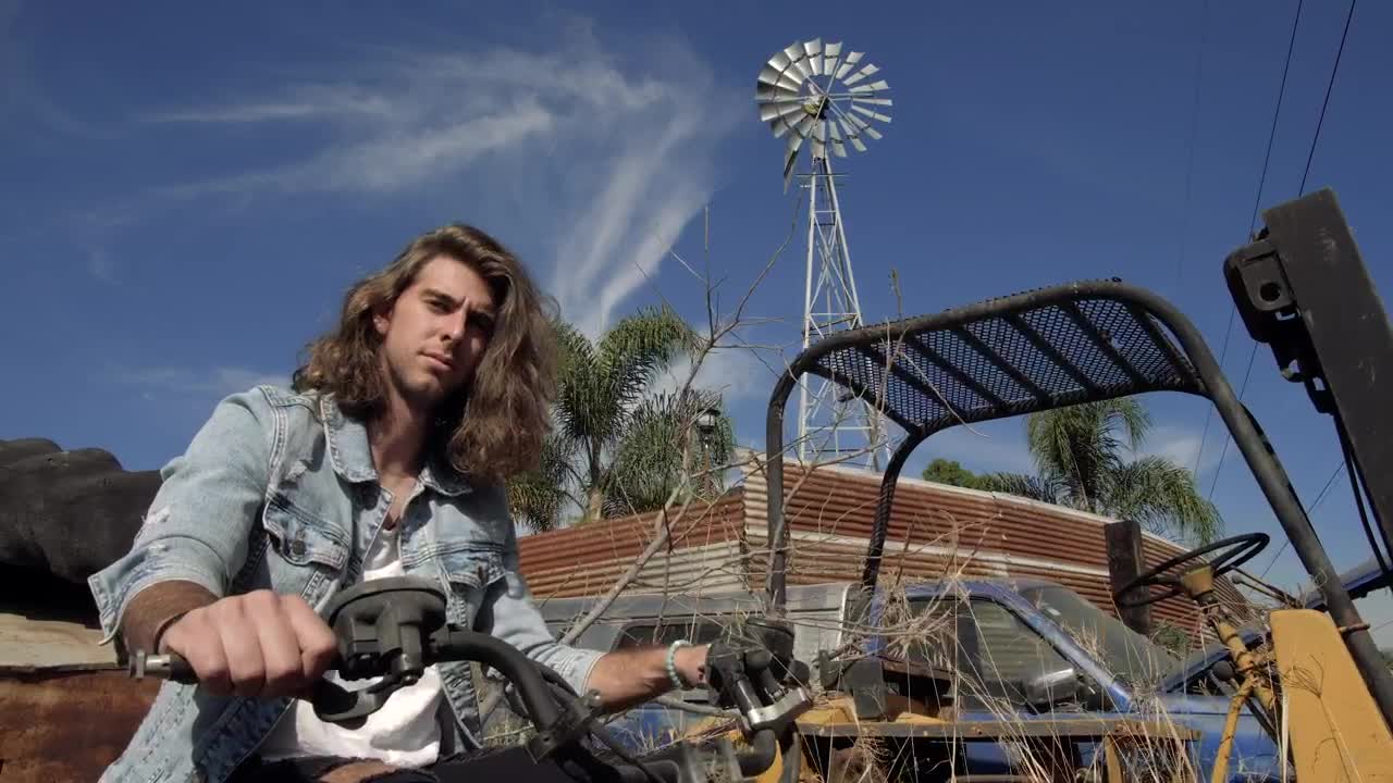 Stock Video Man On A Motorcycl Animated Wallpaper