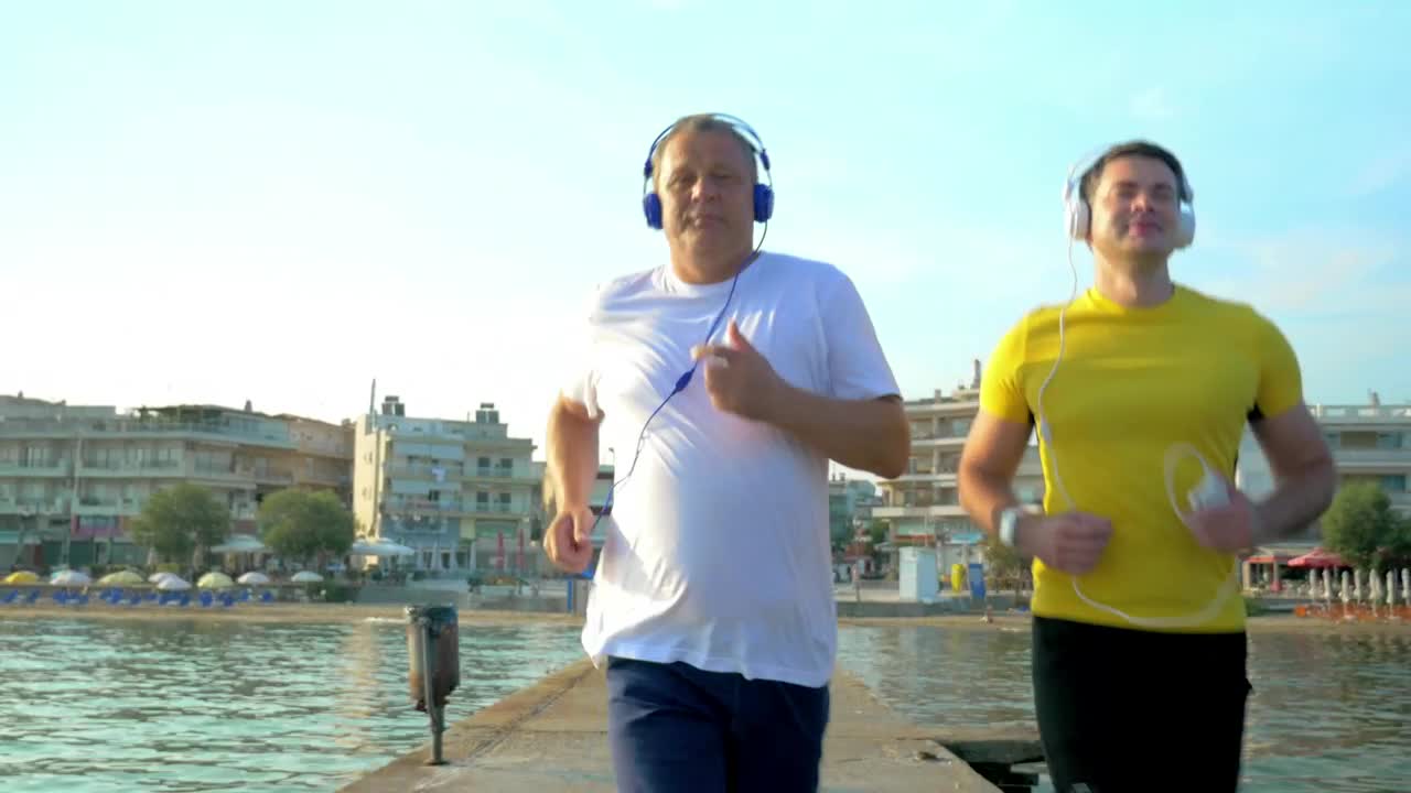 Stock Video Man Jogging With His So Animated Wallpaper