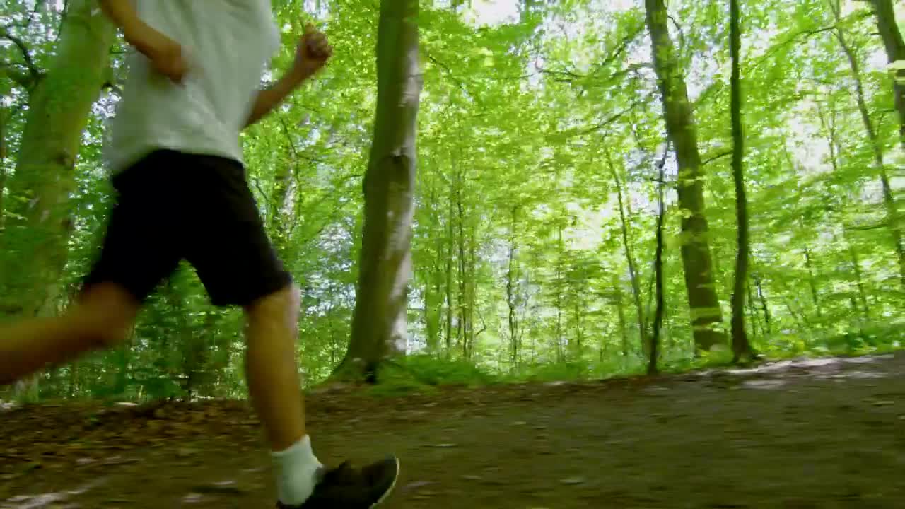 Stock Video Man Jogging In Short Animated Wallpaper