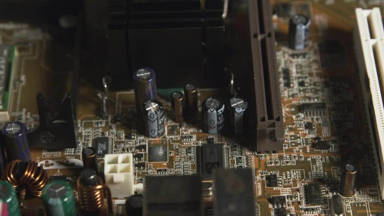 Stock Video Motherboard From An Old Computer Live Wallpaper
