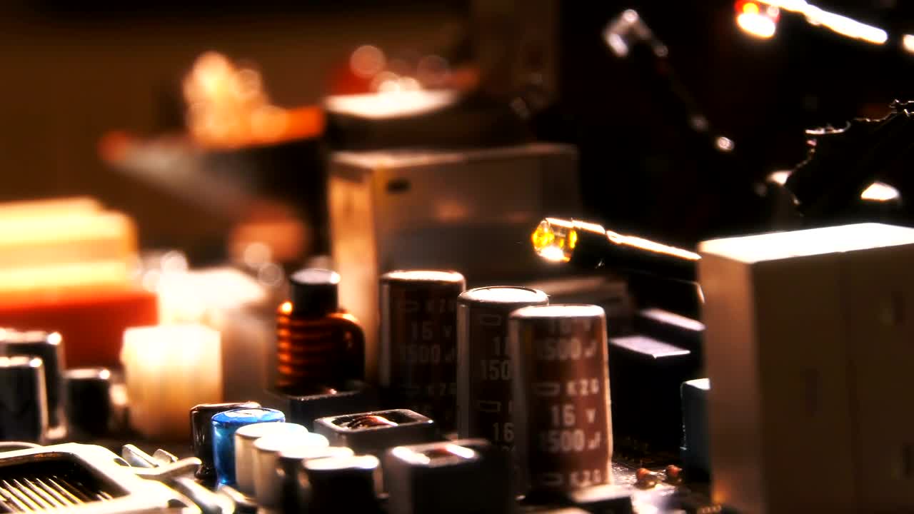 Stock Video Motherboard In Detail Live Wallpaper