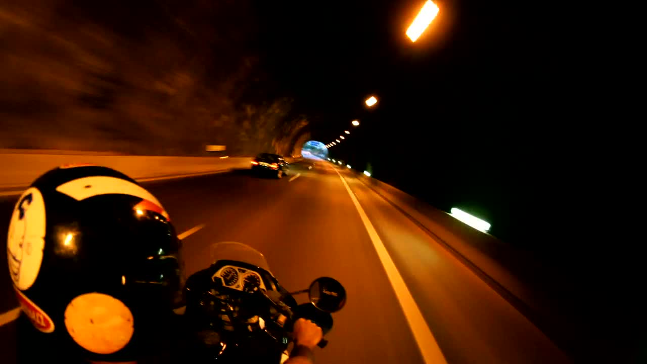 Stock Video Motorbike Racing Through Tunnels Live Wallpaper