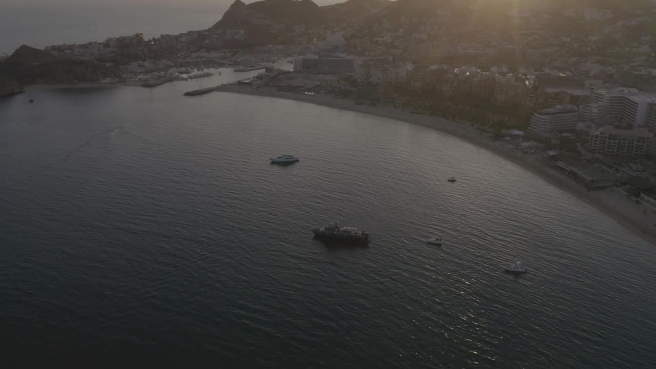 Stock Video Motorboats Yachts And Ships Sailing Near A Beach Live Wallpaper